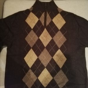 Brand New Authentic Cashmere Daniel Bishop men's sweater, size XL, brown colour